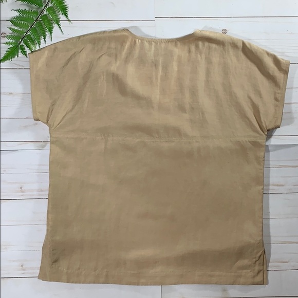 Rachel Comey Silk Linen V-neck Top - Picture 3 of 7